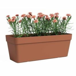 Jardinera - Plástico - Terracota - Rectangular - L49,9 x D20 x H18,1cm - ARTEVASI