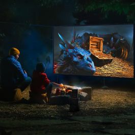 XGIMI Halo+ Proyector DLP LED portátil 3D Full HD 1920x1080 900 Lúmenes HDMI USB Wi-Fi Bluetooth Negro