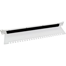 Equip 327414 Panel Pasacables con Cepillo 1U de 19 Pulgadas, para Rack, Gris, para gestión de cables