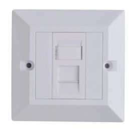 Lanview Placa Frontal CAT6 de una Sola Unidad, Tipo UK 86x86mm Precio: 4.49999968. SKU: B1JX7L6FMW