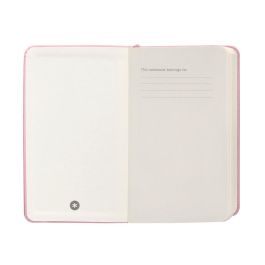 Cuaderno Con Gomilla Antartik Notes Tapa Dura A6 Hojas Cuadricula Rosa Pastel 100 Hojas 80 gr Fsc