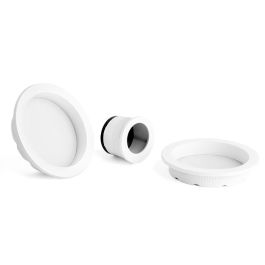 DUVER Kit Tiradores Redondos Puerta Corredera Madera Blanco Mate Precio: 6.59000001. SKU: B186EQVKFW