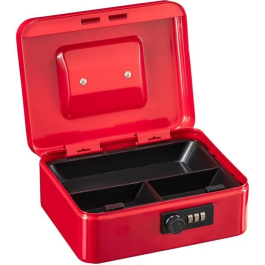 Burg Wachter Caja de Monedas Money Code 5020 Rojo con Apertura por Código, Acero Rojo