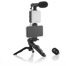 Kit Vlogging con Luz, Micrófono y Mando Plodni InnovaGoods 6 Piezas