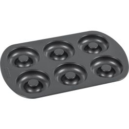 Molde para horno de rosquillas, 6 unidades, 8.5 cm, Quttin (12 Unidades) Molde para horno de rosquillas, 6 unidades, 8.5 cm, Quttin (12 Unidades)