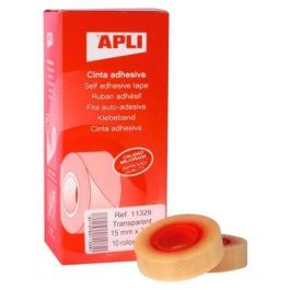 Apli Cinta Adhesiva Transparente Rollo 15 mm X 33M Caja 10 Ud Precio: 5.50000055. SKU: B1F8F3AEEB