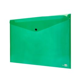 Carpeta Liderpapel Dossier Broche 44243 Polipropileno Din A3 Verde Translucido 10 unidades