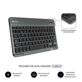 SUBBLIM Funda Tablet KEYTAB PRO BLUETOOTH 10,1" Black