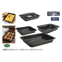 Set de 3 bandejas rectangulares Inde 28.5x19.5 cm, 34x24 cm, 42x29 cm Quttin (6 Cajas) Precio: 59.78999983. SKU: B1GDTMH9L8
