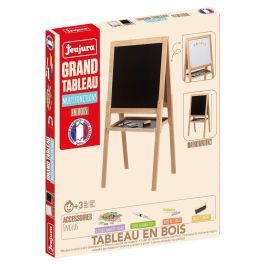 Jeujura Pizarra JEU3225280874807 Multifuncional Grande Blanca Tiza Magnética de Madera