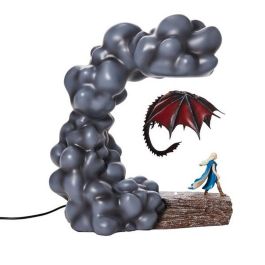 Enesco Figura Levitadora de Drogon de Juego de Tronos con Luz LED, 16 x 24 x 28 cm