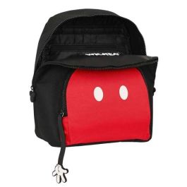 Mochila Casual Mickey Mouse Clubhouse Mickey mood Negro Rojo 25 x 30 x 13 cm