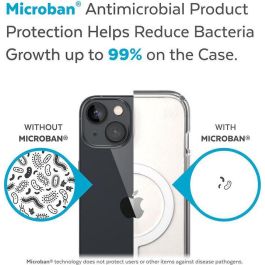 Speck Presidio Perfect Clear Funda Transparente MagSafe para iPhone 14 Plus y 15 Plus con Protección Caídas y Microban Antimicrobiana