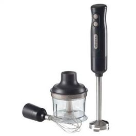 Ariete Batidora de Varilla 3 en 1 700W con Picador, Vaso y Accesorio Batidor - Breakfast Grafito 601/10