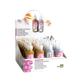 Liderpapel Purpurina Fantasia Colores Metalicos Oro y Plata Bote 20 gr