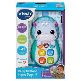 Baby teléfono hipo-pop it. divertido teléfono para bebés con la carita de un hipopótamo. luz y sonidos. 12,7x5,5x19,1 cm Precio: 14.49999991. SKU: B1H8K2WL4Y