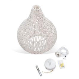 Lámpara Colgante Orsk de Cuerda Natural SKD-P80027 | Diseño Original E27 para Salón, Comedor y Restaurante