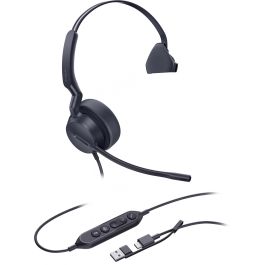 Yealink UH44 Auriculares Mono USB-C/A para Microsoft Teams con Cancelación de Ruido, Diadema, Oficina/Call Center