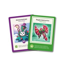 TeeTurtle Juego de Cartas Here To Sleigh TEEHTS04ES Edición Festiva para 2-4 Jugadores Español