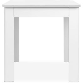 Oslo OSLO003816 Mesa Comedor Rectangular Blanca 4 personas 80 x 77 x 80 cm