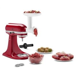 Kitchenaid 5KSMFGA Accesorio Picadora de Carne para Triturar Carne, Pescado, Verduras, Queso y Pan para Hamburguesas, Croquetas, Patés