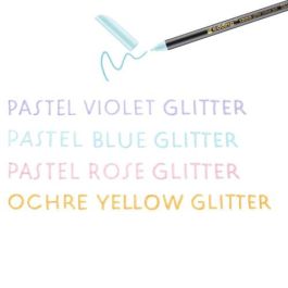 Edding Rotuladores 1200 Glitter Punta Fina Surtidos Pastel Estuche 4 Ud