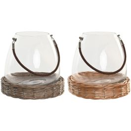 DKD Home Decor Portavela Cottage de Cristal y Mimbre Transparente/Marrón 26x26x25 cm (4 Unidades) DKD Home Decor Portavela Cottage de Cristal y Mimbre Transparente/Marrón 26x26x25 cm (4 Unidades) Precio: 91.50000035. SKU: B1833H6PG5