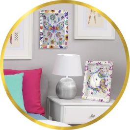 Lansay LAN3181860203255 Kit de Manualidades: Ilustración Decorativa con Lentejuelas de Mariposas