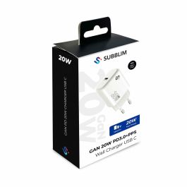 Cargador de Pared Subblim SUBCHG-6G2001 Blanco 20 W