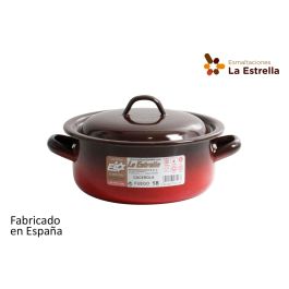 La Estrella Cacerola Esmaltada con Tapa 18 cm - 1.8L Fuego (6 Unidades) Precio: 76.4999994. SKU: B1A6AWDS2A