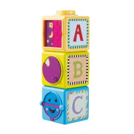 Tachan Cubos de Aprendizaje y Actividades Encajables Educativos con Colores Brillantes para +12 Meses