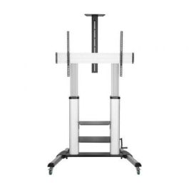 Aisens FT100TE-125 Soporte de Suelo PRO Inclinable -10/+5º con Ruedas, Manivela Ajuste Altura TV 60-100" 100kg, VESA 1000x600mm