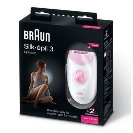 DEPILADORA Y AFEITADORA BRAUN SILK-EPIL 3 3270 LEGS AND BODY - SISTEMA DE 20 PINZAS - RODILLOS DE MASAJE - 2 VELOCIDADES