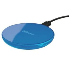CARGADOR INALÁMBRICO TRUST URBAN PRIMO AZUL - TOCAR Y CARGAR - INDICADOR CARGA LED - PARA SMARTPHONES MÓVILES COMPATIBLES CON CARGA QI