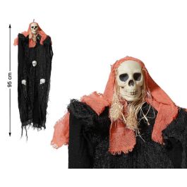Esqueleto Colgante con Capa Negra y Pañuelo Rojo 95 cm - Decoración Terror Halloween Precio: 4.88999962. SKU: B17N97MVJF