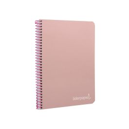 Cuaderno Espiral Liderpapel Cuarto Witty Tapa Dura 80H 75 gr Cuadro 4 mm Con Margen Color Rosa 5 unidades