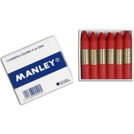 Manley Lápices Cera n.9 Rojo Escarlata Caja de 12 Unidades Precio: 2.50000036. SKU: B14YGK46ZH