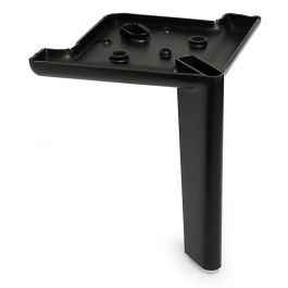 Q&Q Pata Metálica Modelo Line de Metal Duradero para Sofás y Muebles con Acabado Negro Mate, Altura de 125 mm