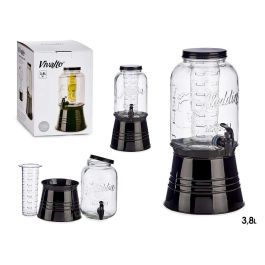 VIVALTO Jarra con Soporte y Enfriador 3800 ml Negro 20x37.5x20 cm (Set de 6) Precio: 76.99623492. SKU: S3607680