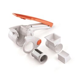 Ariete 447 Rallador Eléctrico 2.0 Gratì Naranja Recargable Potencia 120W Batería 1000h Ideal para Queso Chocolate Pan Frutos Secos