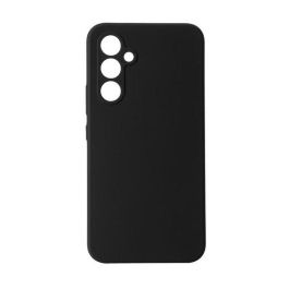 eSTUFF Funda de silicona para Samsung Galaxy A34, protección trasera y lateral, interior de microfibra, tacto sedoso, color negro