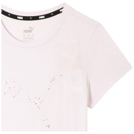 Camiseta de Manga Corta Infantil Puma Power Graphic Stardust Negro