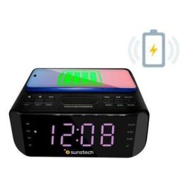 Despertador Sunstech FRD50BTWC/ Radio FM/ Base de carga Inalámbrica