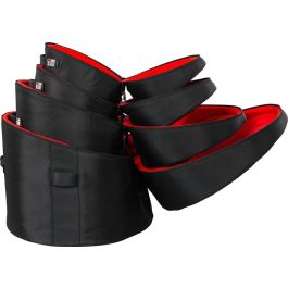GATOR Funda set de batería G-Icon para bombo 22"x18", Toms 10"x8", 12"x9", Tom suelo 16"x16" (4 Piezas)