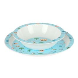 Set De Platos Cubiertos Y Vaso Safta Preescolar 260x260x90 mm Set De Platos Cubiertos Y Vaso Safta Preescolar 260x260x90 mm