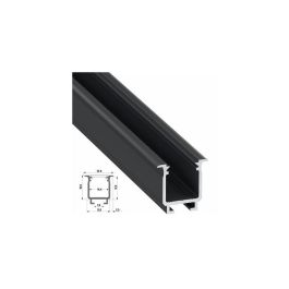 Perfil Aluminio Tipo W 2,02M