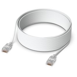 Ubiquiti UniFi Etherlighting Cable de Parche Ultrafino Blanco 15m, 2.9mm, diseñado para efectos Etherlighting con Pro Max Switching