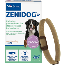 Virbac Collar Zenidog M-L para Perros, Reduce Estrés y Ansiedad con Feromonas, Duración 3 Meses Precio: 24.58999994. SKU: B13N6P9FLH