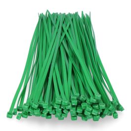 Edm Bridas de nylon verde 4,8 x 380 mm, alta calidad, resistente -40°C~85°C, 100 unidades