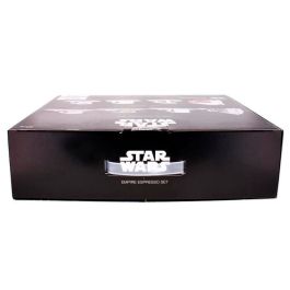 EXQUISITE GAMING Set 4 Tazas Espresso Star Wars Empire con 4 Platillos y 4 Cucharas de Alta Calidad